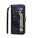 Zwart Glitter Bookcase Hoesje voor de Samsung Galaxy A41