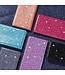 Zwart Glitter Bookcase Hoesje voor de Samsung Galaxy A41