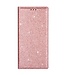 Rosegoud Glitter Bookcase Hoesje voor de Samsung Galaxy A41