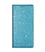 Blauw Glitter Bookcase Hoesje voor de Samsung Galaxy A41