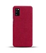 KSQ Rood Stoffen Hardcase Hoesje voor de Samsung Galaxy A41