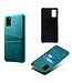 Blauw Pasjeshouder Faux Lederen Hoesje voor de Samsung Galaxy A41