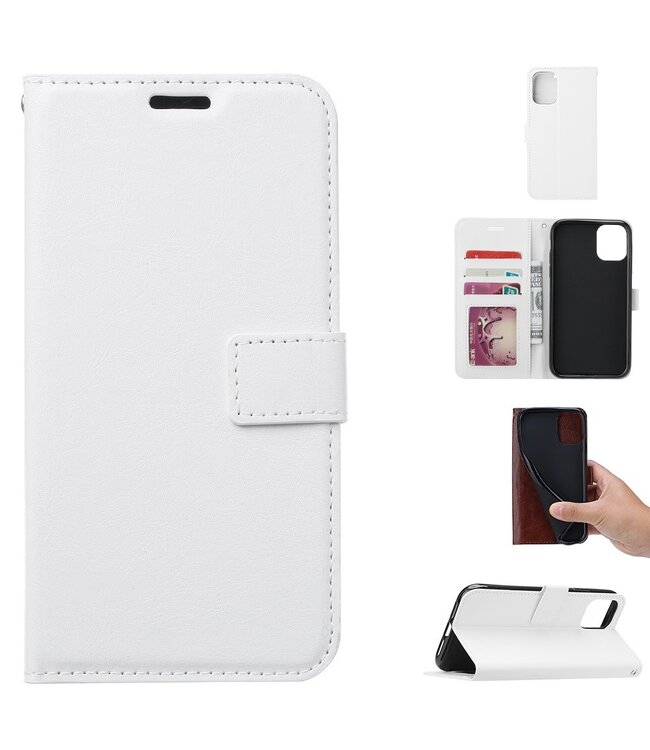Wit Pasjeshouder Bookcase Hoesje voor de Samsung Galaxy A41