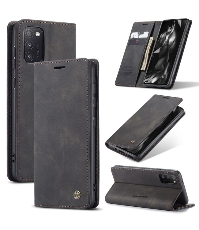 Caseme Zwart Wallet Bookcase Hoesje voor de Samsung Galaxy A41