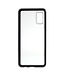 Zwart Metaal + Tempered Glass Hoesje voor de Samsung Galaxy A41