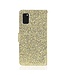 Goud Glitter Bookcase Hoesje voor de Samsung Galaxy A41