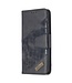 Zwart Krokodillen Bookcase Hoesje voor de Samsung Galaxy A41
