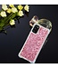 Roze Glitter TPU Hoesje voor de Samsung Galaxy A41