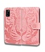 Roze Tijger Bookcase Hoesje voor de Samsung Galaxy A41