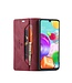 Autspace Aubergine Mat Bookcase Hoesje voor de Samsung Galaxy A41