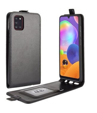 Zwart Flipcase Hoesje Samsung Galaxy A31