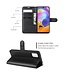 Zwart Litchee Bookcase Hoesje voor de Samsung Galaxy A31