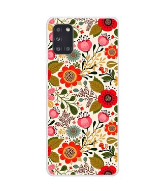 Bloemen TPU Hoesje Samsung Galaxy A31