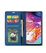 Forwenw Blauw Silky Bookcase Hoesje voor de Samsung Galaxy A31