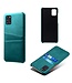 KSQ Turquoise Pasjeshouder Faux Lederen Hoesje voor de Samsung Galaxy A31