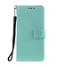 Turquoise Bloemen Bookcase Hoesje voor de Samsung Galaxy A31
