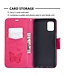Roze Vlinder Bookcase Hoesje voor de Samsung Galaxy A31