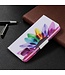 Kleurrijke Bloem Bookcase Hoesje voor de Samsung Galaxy A31