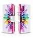 Kleurrijke Bloem Bookcase Hoesje voor de Samsung Galaxy A31