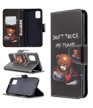 Don't Touch My Phone Bookcase Hoesje Samsung Galaxy A31