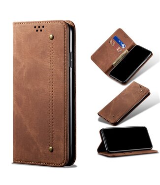 Bruin Wallet Bookcase Hoesje Samsung Galaxy A31