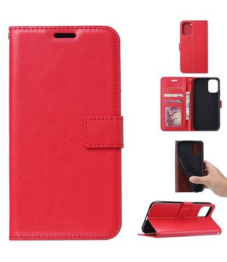 Rood Wallet Bookcase Hoesje Samsung Galaxy A31