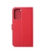 Rood Wallet Bookcase Hoesje voor de Samsung Galaxy A31