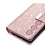 Rosegoud Glitter Bookcase Hoesje voor de Samsung Galaxy A31