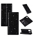 Zwart Glitter Bookcase Hoesje voor de Samsung Galaxy A31