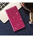 Fuchsia Glitter Bookcase Hoesje voor de Samsung Galaxy A31
