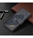 Zwart Krokodillen Bookcase Hoesje voor de Samsung Galaxy A31