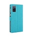 Vili DMX Blauw Stoffen Bookcase Hoesje voor de Samsung Galaxy A31