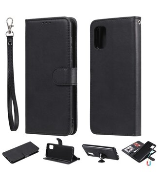 Zwart 2-in-1 Bookcase Hoesje Samsung Galaxy A31