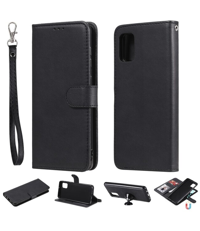 Zwart 2-in-1 Bookcase Hoesje voor de Samsung Galaxy A31