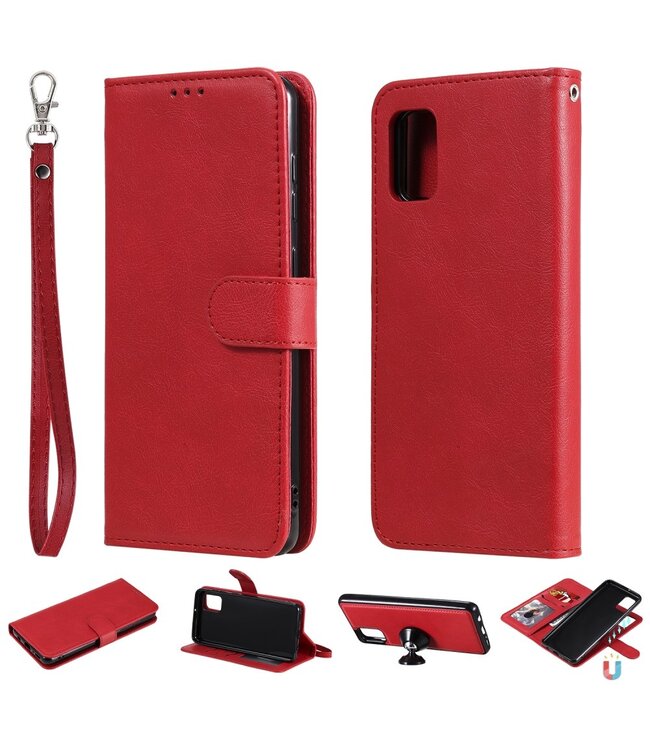 Rood 2-in-1 Bookcase Hoesje voor de Samsung Galaxy A31