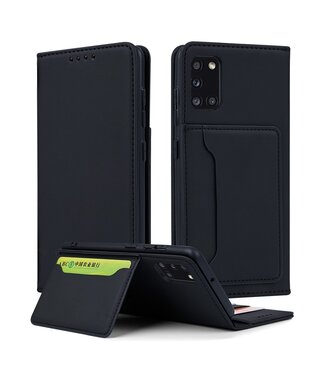 Zwart Wallet Bookcase Hoesje Samsung Galaxy A31