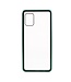 Groen Metaal + Tempered Glass Hoesje voor de Samsung Galaxy A31