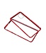 Rood Metaal + Tempered Glass Hoesje voor de Samsung Galaxy A31