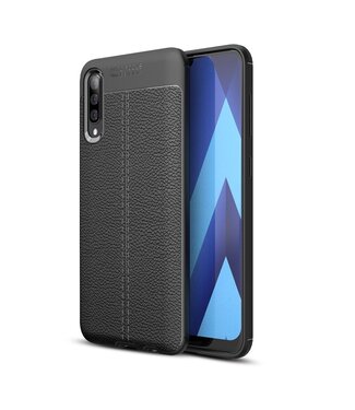 Zwart Litchee TPU Hoesje Samsung Galaxy A50 / A30s