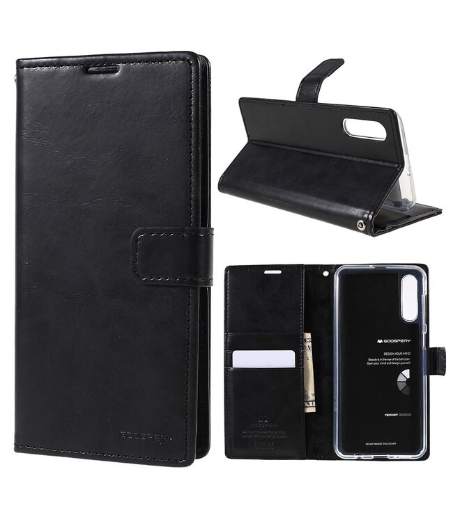 Mercury Zwart Wallet Bookcase Hoesje voor de Samsung Galaxy A50 / A30s