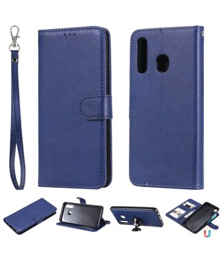 Donkerblauw 2-in-1 Bookcase Hoesje Samsung Galaxy A50 / A30s