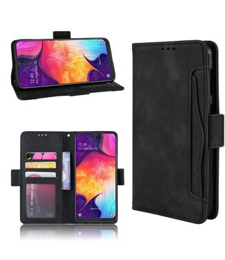 Zwart Wallet Bookcase Hoesje Samsung Galaxy A50 / A30s