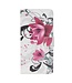 Roze Bloemen Bookcase Hoesje voor de Samsung Galaxy A50 / A30s