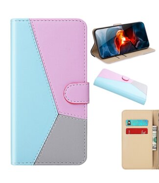 Blauw / Paars / Grijs Bookcase Hoesje Samsung Galaxy A50 / A30s