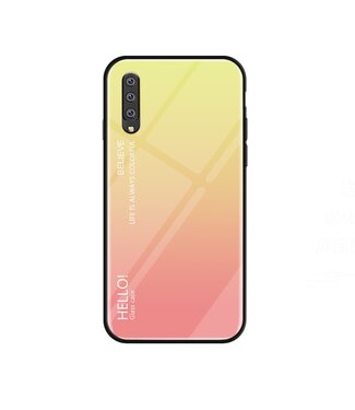 Geel / Roze Gradient Hybrid Hoesje Samsung Galaxy A50 / A30s