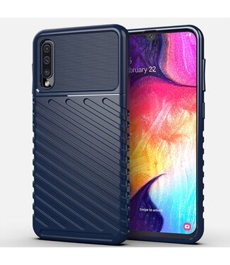 Blauw Strepen TPU Hoesje Samsung Galaxy A50 / A30s