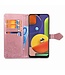 Rosegoud Mandala Bloem Bookcase Hoesje voor de Samsung Galaxy A50 / A30s