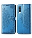 Blauw Mandala Bloem Bookcase Hoesje voor de Samsung Galaxy A50 / A30s