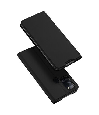 Zwart Bookcase Hoesje Samsung Galaxy A21s