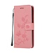 Roze Butterly Bookcase Hoesje voor de Samsung Galaxy A21s